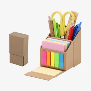 PORTA LAPICEROS CON POST-IT